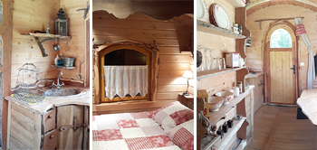 Les 7 Laux campsite sleeping in caravan roulotte unusual stay isere grenoble french alps romantic weekend