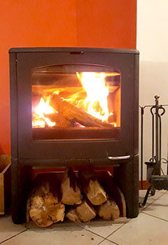 holiday gite french alps wood stove