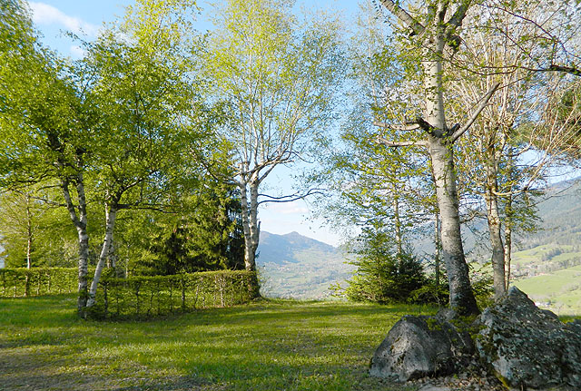 pitch campsite isere french alps view mountain valley