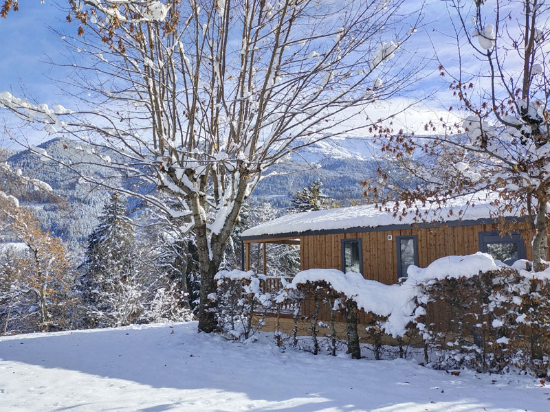 Location mobil-home panama bergame 7 laux montagne isere vacances camping ete hiver court sejour week-end grenoble